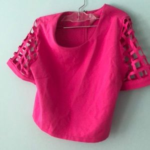 Pink Crop top